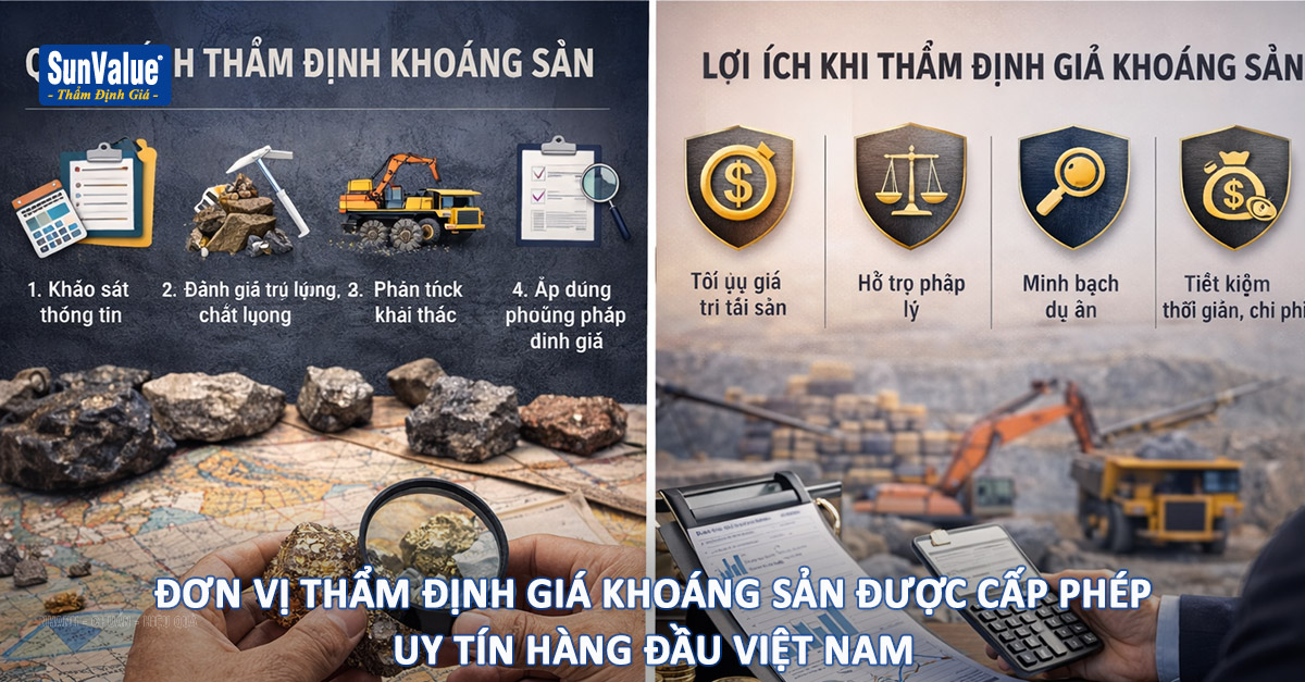 ĐƠN VỊ THẨM ĐỊNH GIÁ KHOÁNG SẢN UY TÍN HÀNG ĐẦU VIỆT NAM