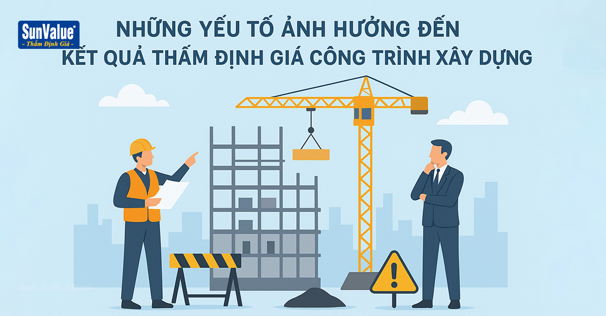7 YẾU TỐ ẢNH HƯỞNG ĐẾN KẾT QUẢ THẨM ĐỊNH GIÁ CÔNG TRÌNH XÂY DỰNG