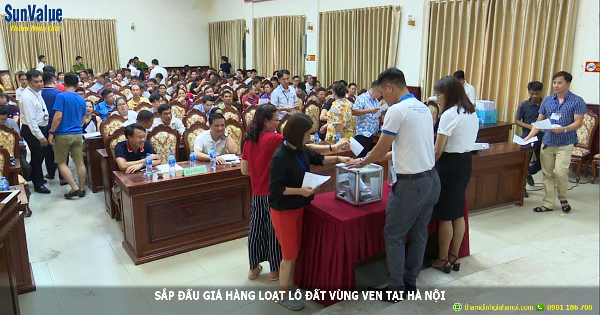 Sắp đấu giá hàng loạt lô đất vùng ven tại Hà Nội