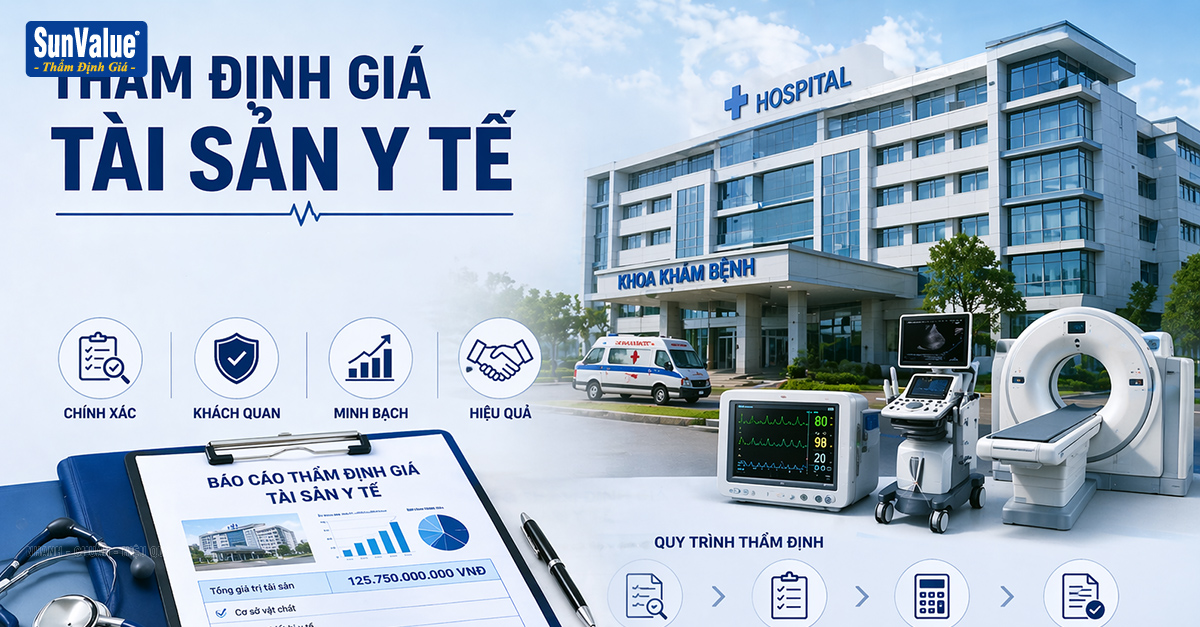 THẨM ĐỊNH GIÁ TÀI SẢN Y TẾ: MÁY MÓC THIẾT BỊ, PHÒNG KHÁM ĐƯỢC XÁC ĐỊNH THẾ NÀO?