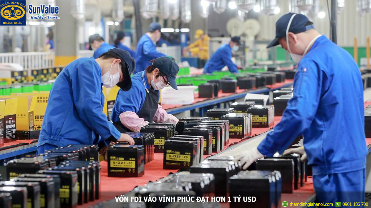 Vốn FDI đổ vào Vĩnh Phúc đạt hơn 1 tỷ USD trong năm 2021