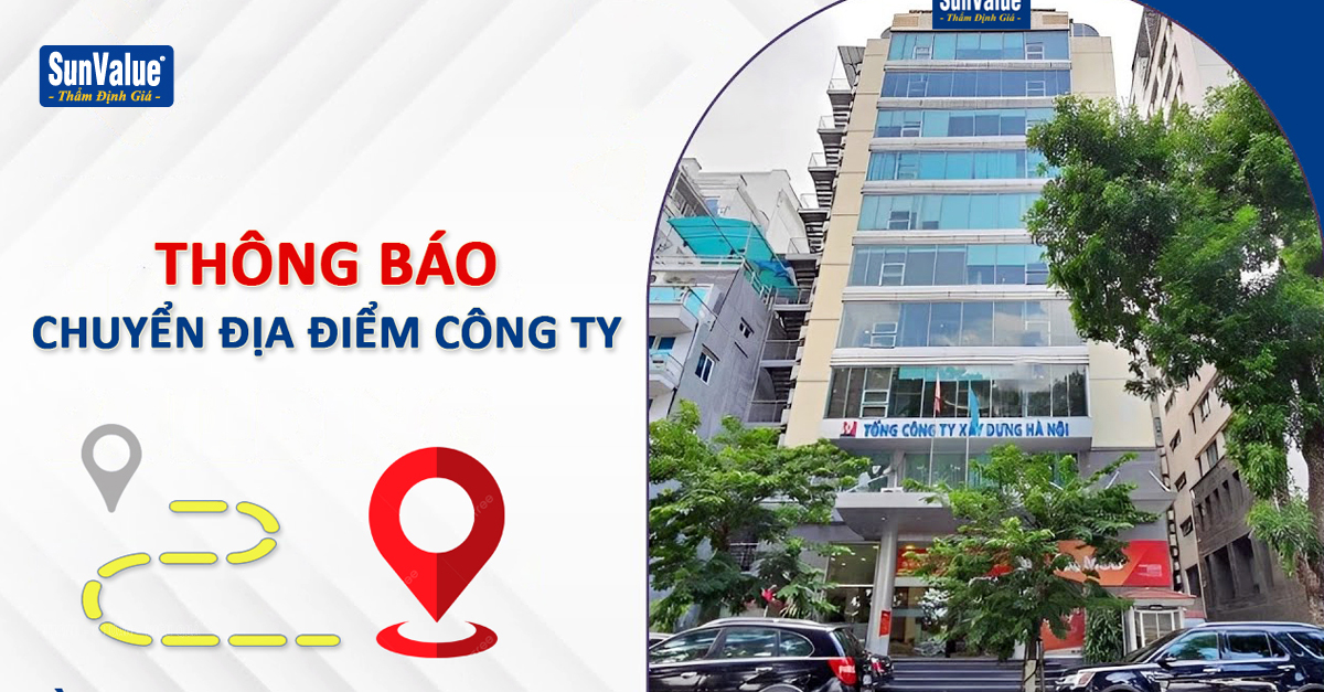 THẨM ĐỊNH GIÁ HOÀNG QUÂN – CN HÀ NỘI THAY ĐỔI ĐỊA ĐIỂM CÔNG TY