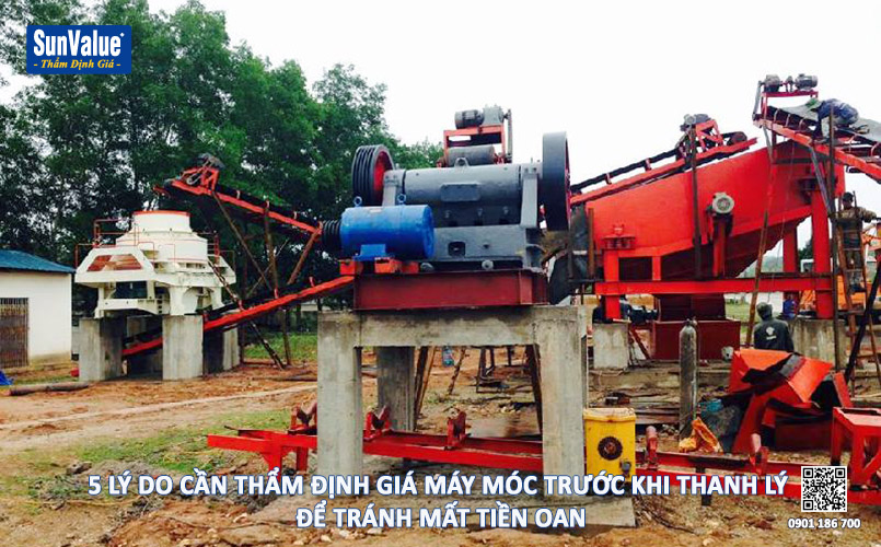 định giá máy móc, thiết bị máy móc, thẩm định giá dây chuyền, định giá thanh lý
