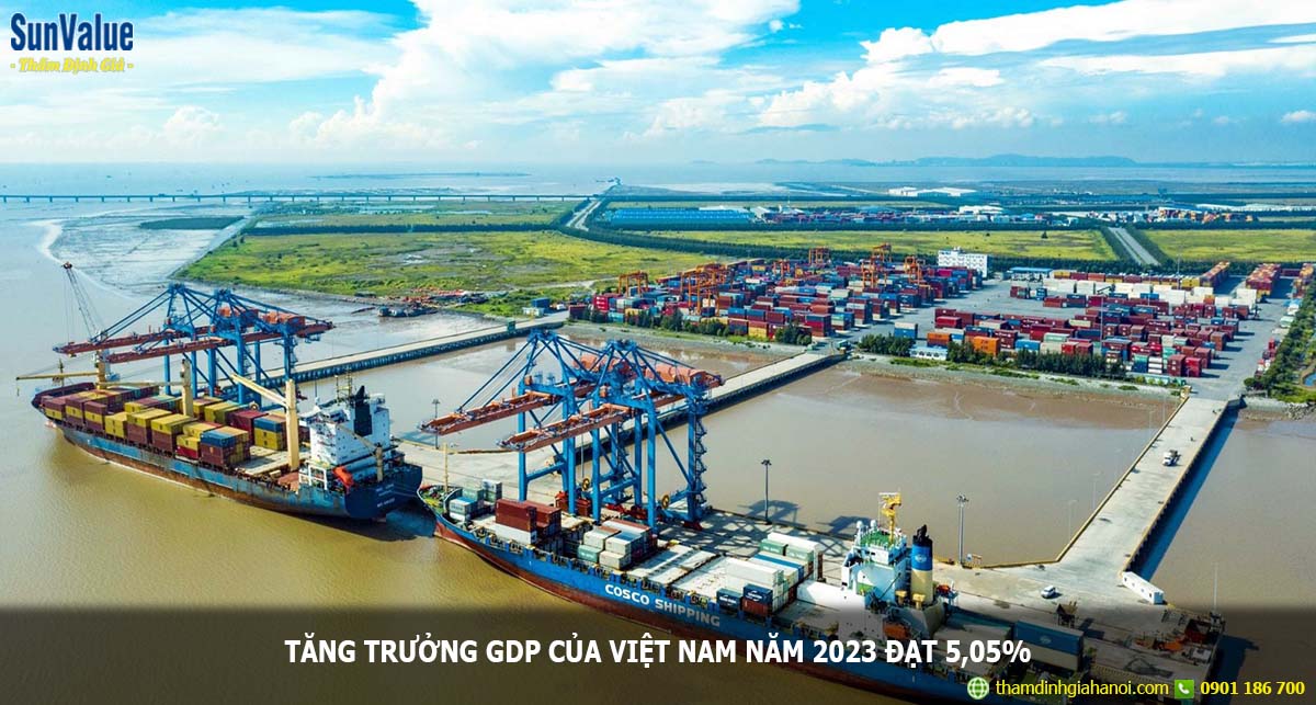 Tăng trưởng GDP Việt Nam năm 2023 đạt 5,05%