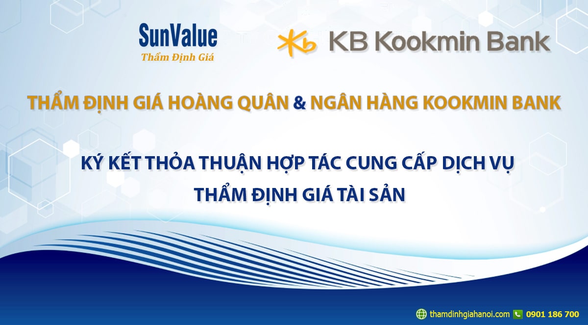 Thẩm định giá Hoàng Quân ký kết hợp tác với Ngân hàng Kookmin (Hàn Quốc)