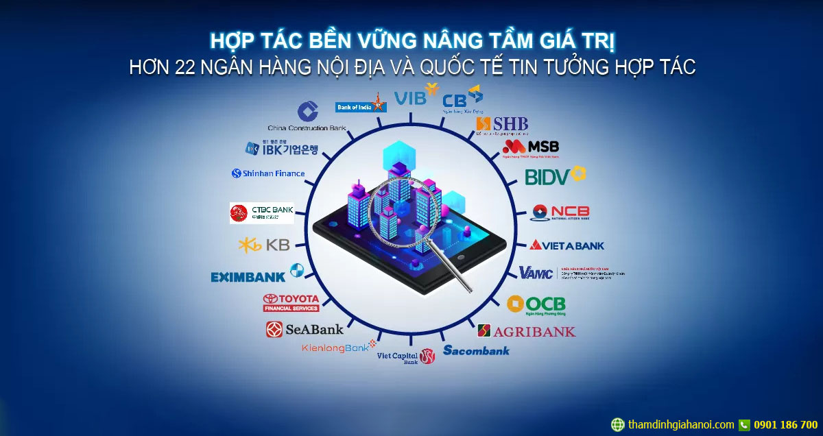 đối tác ngân hàng, thẩm định giá ngân hàng