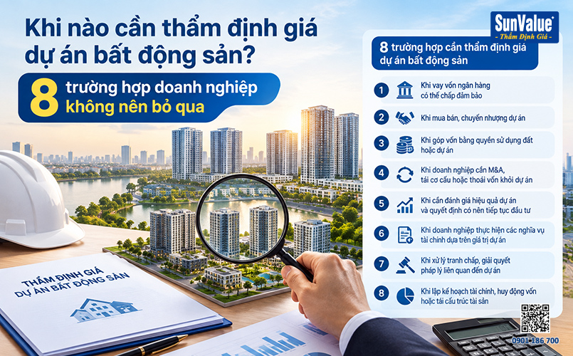 thẩm định giá dự án bds, công ty thẩm định giá, định giá dự án đất, dự án bds