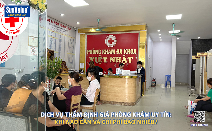 thẩm định giá phòng khám, định giá bệnh viện, thẩm định giá cơ sở y tế, xác định giá trị y tế