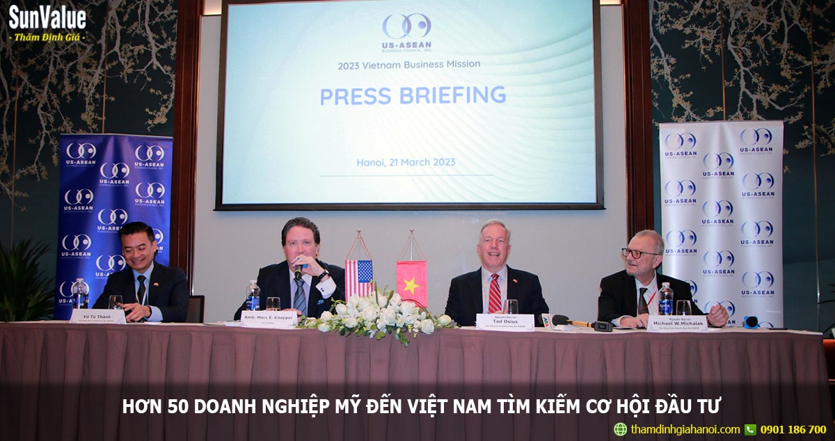 doanh nghiệp Mỹ đến Việt Nam, 52 doanh nghiệp Mỹ, hợ tác thương mại Mỹ Việt