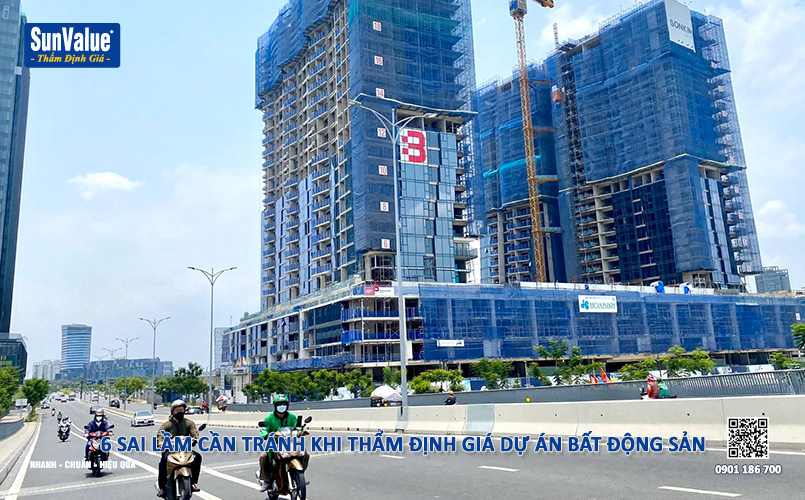 thẩm định giá dự án bất động sản, định giá dự án, sai lầm cần tránh khi định giá