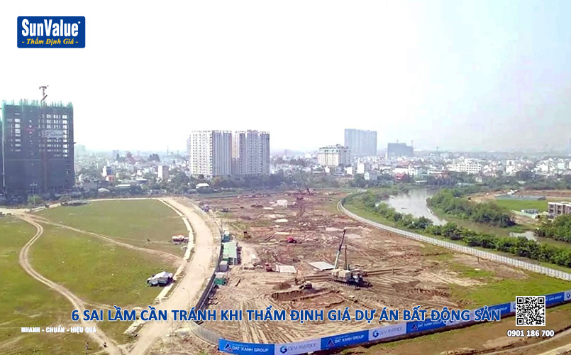 thẩm định giá dự án bất động sản, định giá dự án, sai lầm cần tránh khi định giá