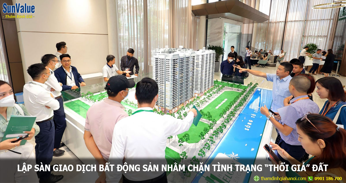 sàn giao dịch bất động sản, giao dịch quyền sử dụng đất, tham dinh gia dat