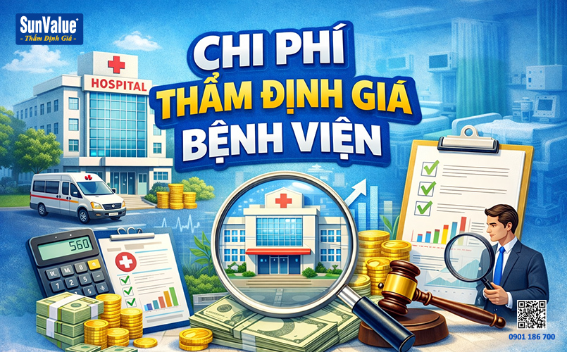 chi phí thẩm định giá bệnh viện, định giá phòng khám, chi phí thẩm định giá, công ty định giá