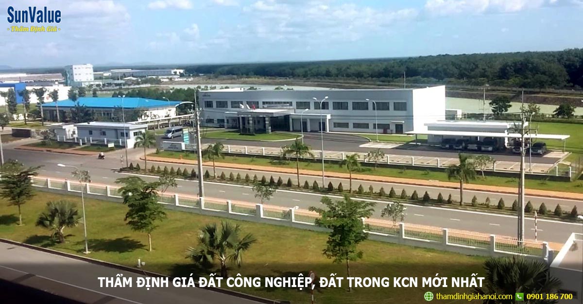 định giá đất công nghiệp, bds cong nghiep, tham dinh gia dat kcn