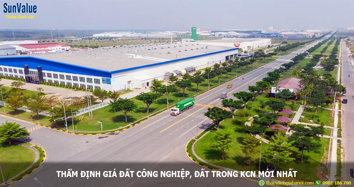 định giá đất công nghiệp, bất động sản công nghiệp, đất trong kcn