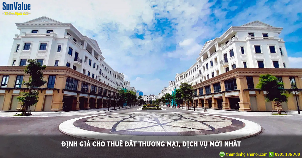 đất thương mại dịch vụ, thẩm định giá đất thuê, định giá thuê đất thương mại, thẩm định đất thương mại 2