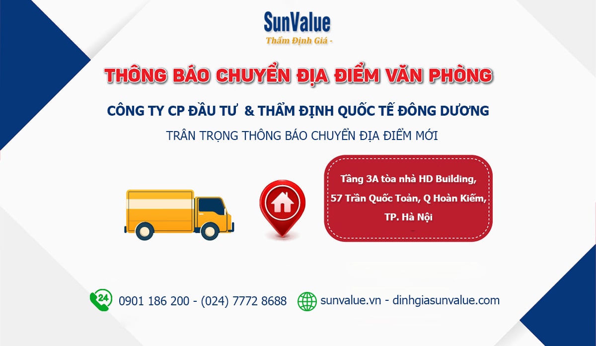 thẩm định giá đông dương, chuyển địa điểm