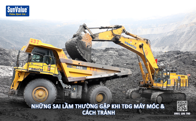 sai lầm định giá máy móc, giá trị máy móc, dịch vụ thẩm định giá