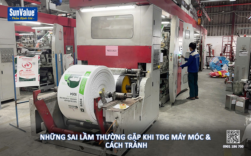 sai lầm định giá máy móc, giá trị máy móc, dịch vụ thẩm định giá