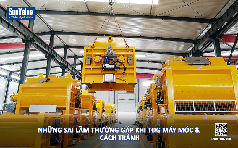 sai lầm định giá máy móc, giá trị máy móc, dịch vụ thẩm định giá