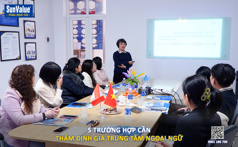 thẩm định giá trung tâm ngoại ngữ, thẩm định giá doanh nghiệp, công ty định giá