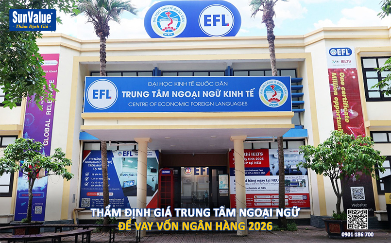 định giá trung tâm tiếng anh, trung tâm ngoại ngữ, thẩm định giá hoàng quân, định giá doanh nghiệp