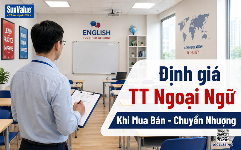 định giá trung tâm ngoại ngữ, thẩm định giá doanh nghiệp, công ty định giá