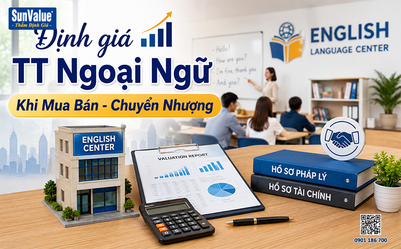 định giá trung tâm ngoại ngữ, thẩm định giá doanh nghiệp, công ty định giá
