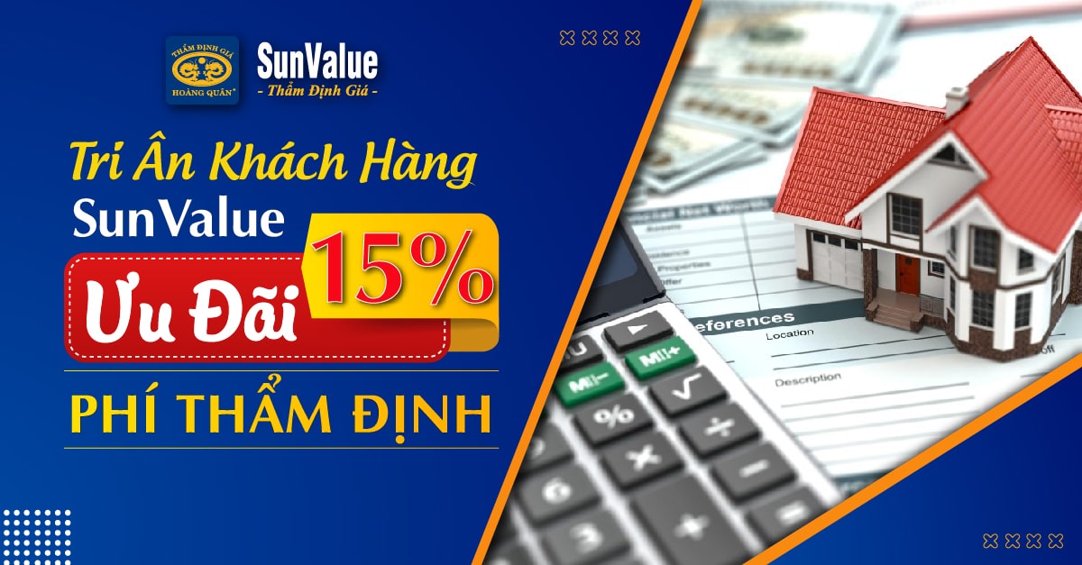 ưu đãi phí thẩm định giá, sunvalue tri ân khách hàng